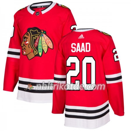 Chicago Blackhawks Trikot Brandon Saad 20 Adidas 2017-2018 Rot Authentic - Herren